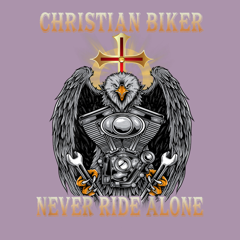 Jesus Christian Biker Never Ride Alone Heavyweight Hoodie by ArtMosaic | Teevron