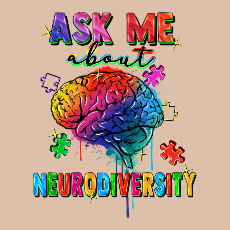 Ask Me About Neurodiversity Urban Heavy Tee by FaDigitalArtStudio | Teevron