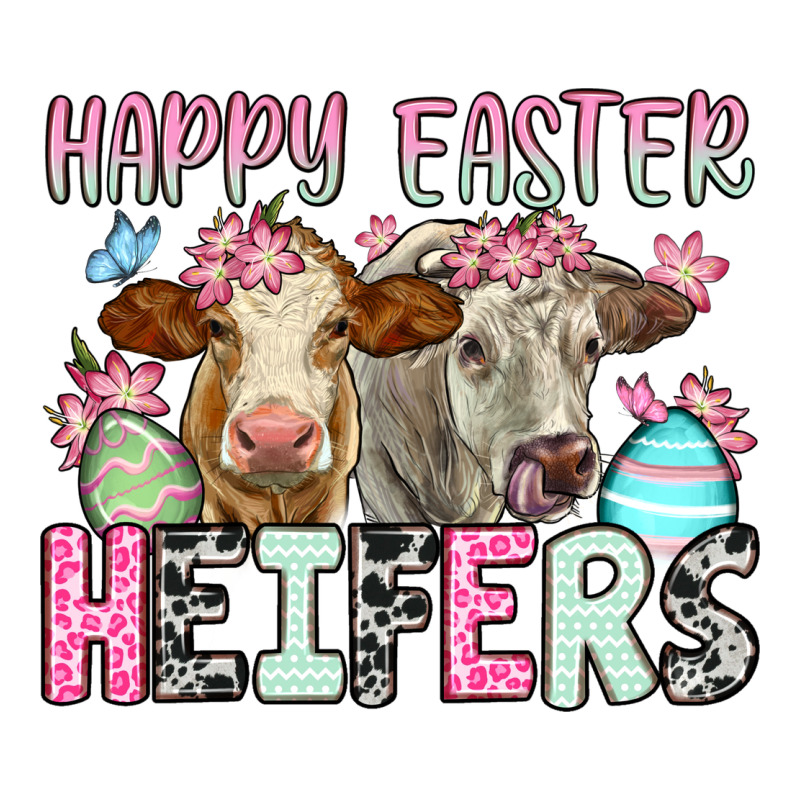 Happy Easter Heifers Ladies Tee by OliviaCreatesArt | Teevron