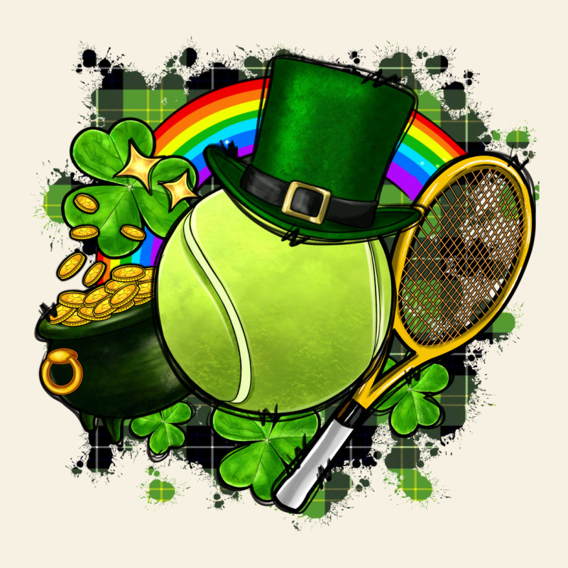St. Patrick's Day Tennis Vintage Tee by FaDigitalArtStudio | Teevron