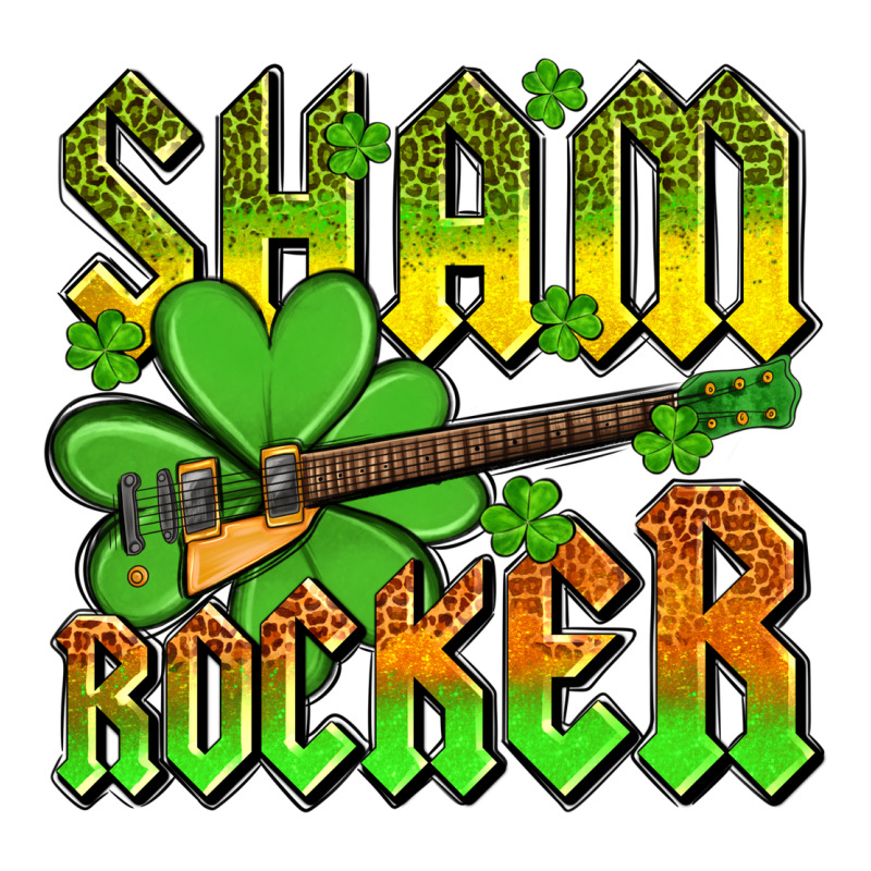 St. Patrick’s Day Sham Rocker With Guitar Ladies Tee by OliviaCreatesArt | Teevron