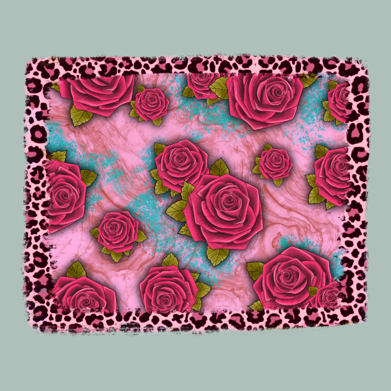 Pink Rose Leopard Background Heavyweight Hoodie by JahusDesignShop | Teevron