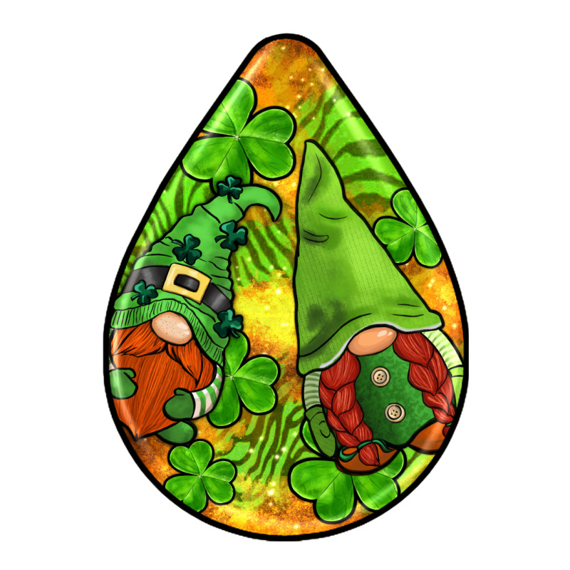 St.patrick's Teardrop Earrings Urban Heavy Tee by FaDigitalArtStudio | Teevron