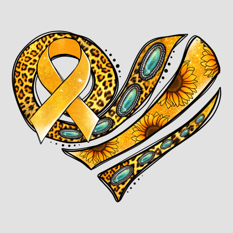 Childhood Cancer Awareness Heart Premium Hoodie by Jasminsmagicworld | Teevron