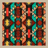 Native American Aztec Seamless Pattern Long Sleeve Tee | Teevron