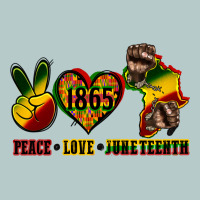 Peace Love Juneteenth Heavy Core Tee | Teevron