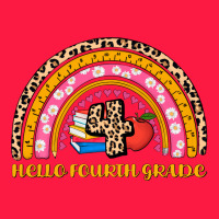 Back To School Rainbow Hello Fourth Grade Zipper Hoodie | Teevron