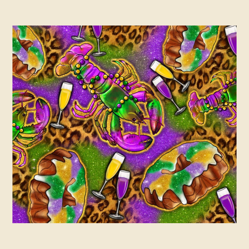 Mardi Gras With Crabs Tumbler Premium Tee by HowdyJamesFarm | Teevron