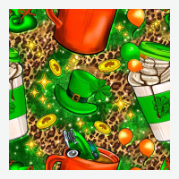 Coffee Cups St. Patrick's Day With Leopard Seamless Pattern Bbs Urban Heavy Tee | Teevron