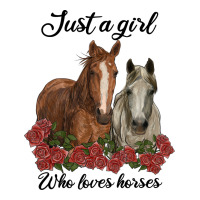 Just A Girl Who Loves Horses No Background Premium Tee | Teevron