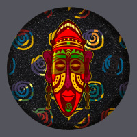 African Masks Round Earrings 2 Vintage Hoodie | Teevron