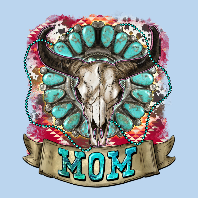 Mom Bull Skull Mother's Day Classic Tee by CowGirlArtShop | Teevron