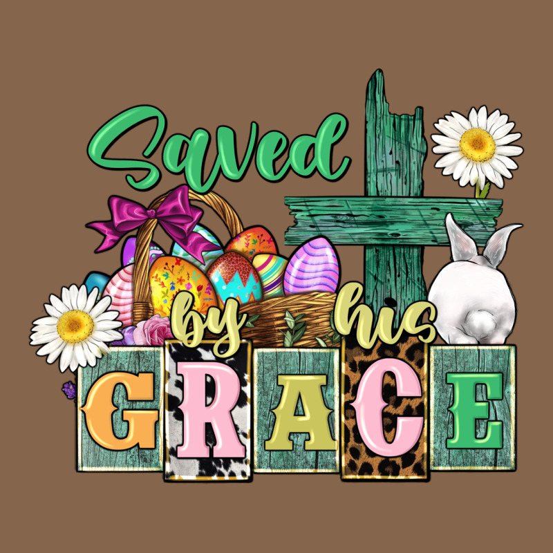 Saved By His Grace Easter Premium Tee by CowGirlArtShop | Teevron