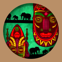 African Masks Round Earrings 3 Vintage Hoodie | Teevron