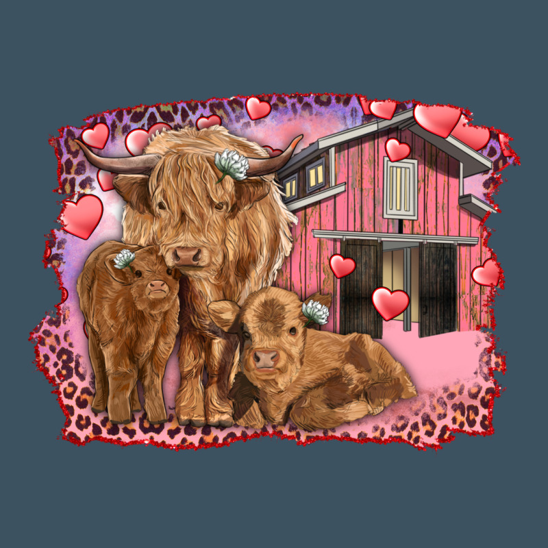 Valentines Day Mama Cow And Baby Cows Urban Hoodie by RanaPortraitStore | Teevron