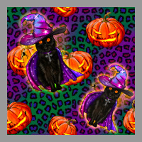 Witchy Cat And Pumpkins Seamless Paternal Vintage Hoodie | Teevron