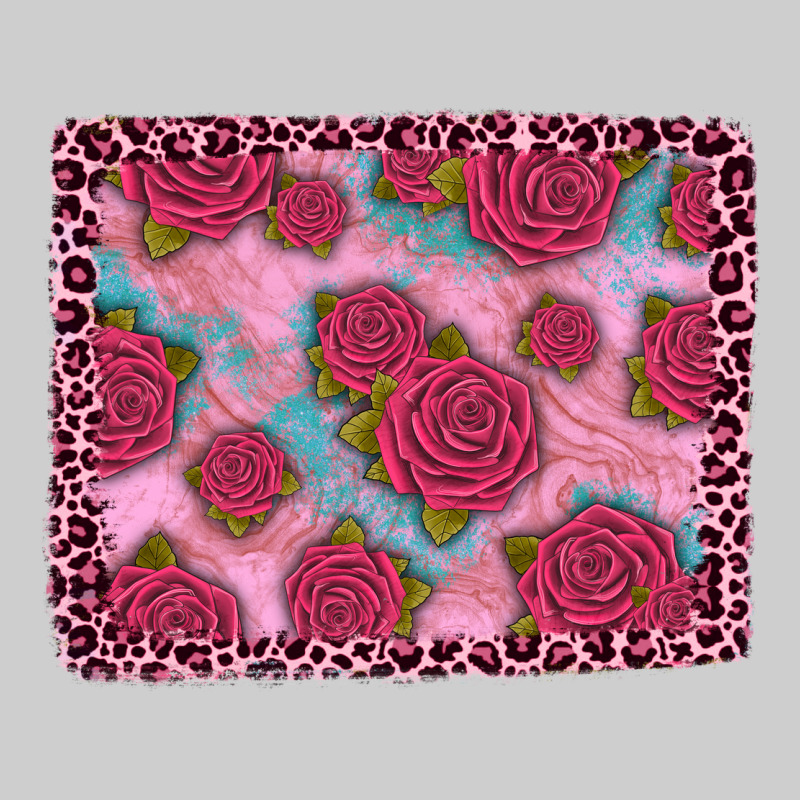 Pink Rose Leopard Background Premium Sweatshirt by JahusDesignShop | Teevron