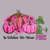In October We Wear Pink Pumpkin And Sunflowers Vintage Tee | Teevron