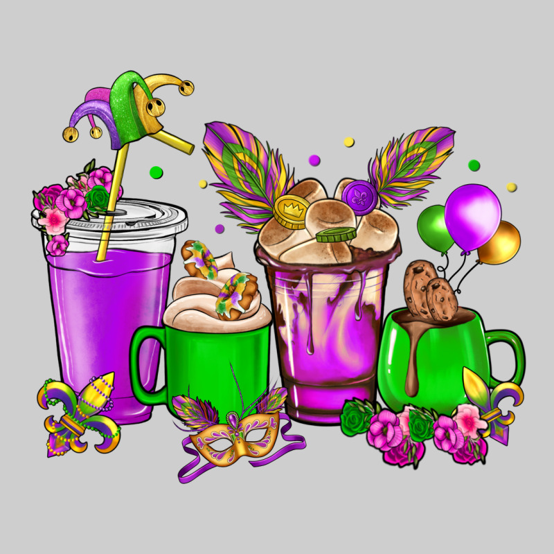 Mardi Gras Coffee Cups Premium Tee by HowdyJamesFarm | Teevron