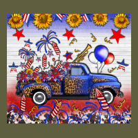 Fourth Of July Truck American Flag Vintage Tee | Teevron
