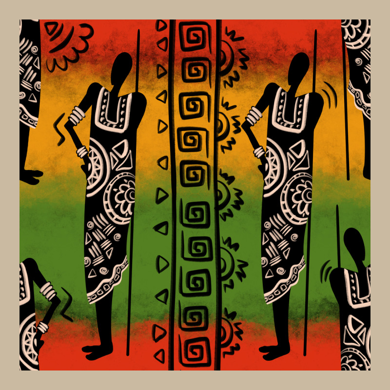African Silhouette Seamless Pattern Long Sleeve Tee by BundleAndBundleShop | Teevron