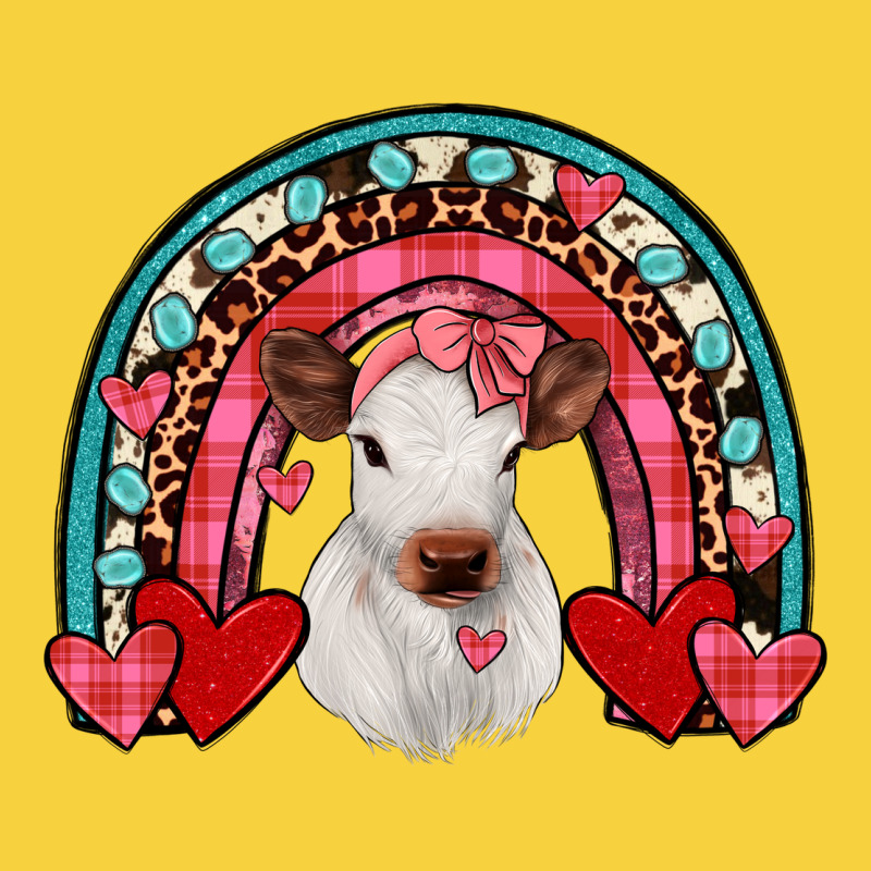 Valentines Heifer Rainbow Premium Sweatshirt by JahusDesignShop | Teevron