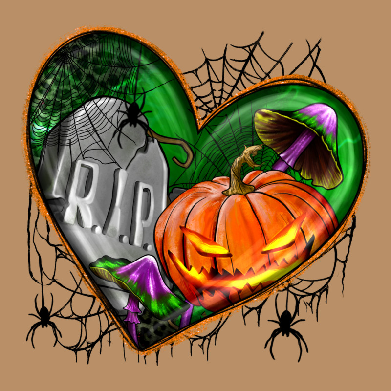 Halloween Heart With Pumpkin Vintage Hoodie by BundleAndBundleShop | Teevron