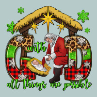 With God All Things Are Possible Santa Baby Jesus Heavy Core Tee | Teevron