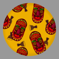African Masks Round Earrings 5 Vintage Hoodie | Teevron