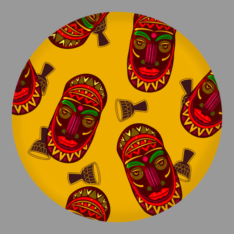 African Masks Round Earrings 5 Vintage Hoodie by BundleAndBundleShop | Teevron