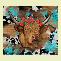 Western Roses Cow Urban Hoodie | Teevron
