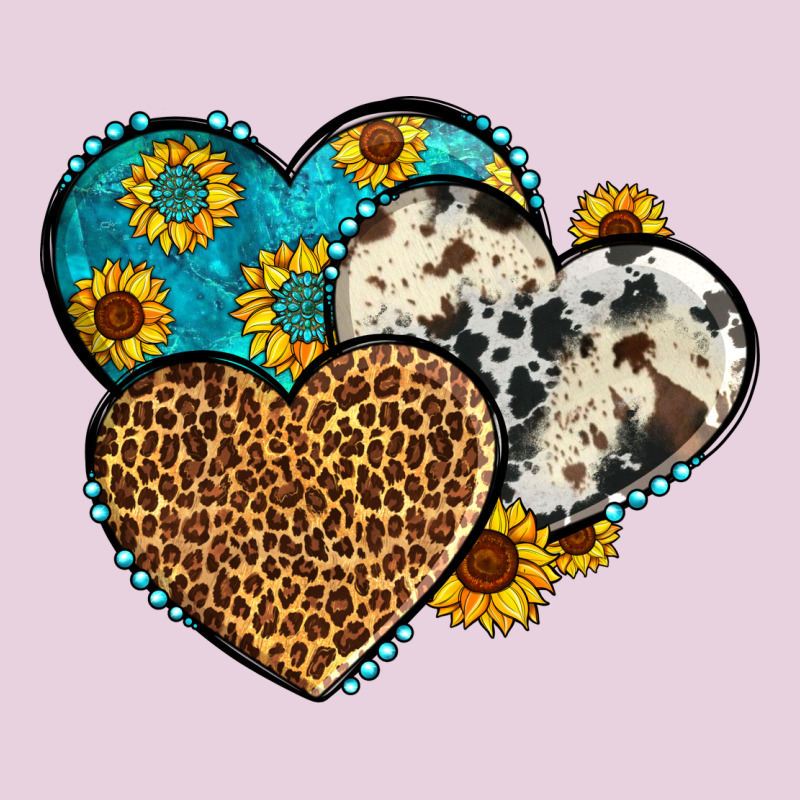 Cowhide Leopard Hearts Ladies Tee by OliviaCreatesArt | Teevron