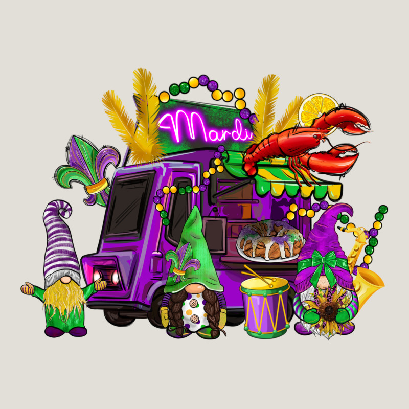 Mardi Gras Gnome Truck Heavy Core Tee by CowGirlArtShop | Teevron