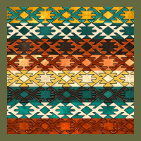 Native American Aztec Seamless Pattern 1 Long Sleeve Tee | Teevron
