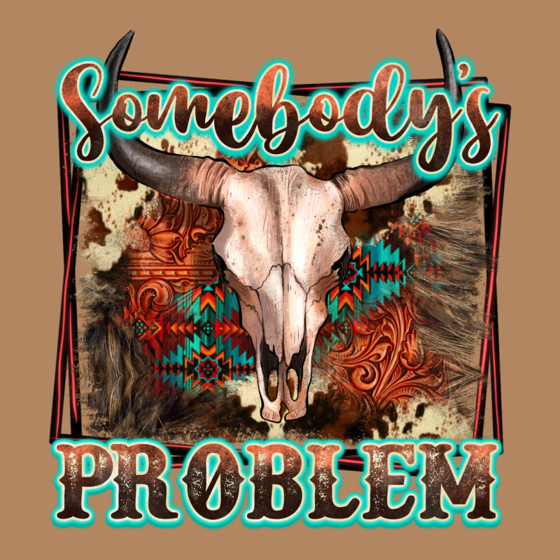 Somebody's Problem Bull Skull Long Sleeve Tee by FaDigitalArtStudio | Teevron