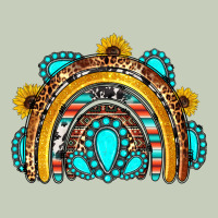 Western Gemstones Sunflowers Rainbow Ladies Tee | Teevron