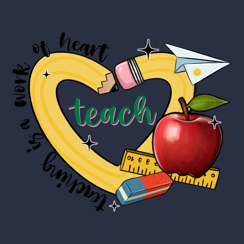 Teaching Is A Work Of Heart Heavyweight Sweatshirt by JahusDesignShop | Teevron