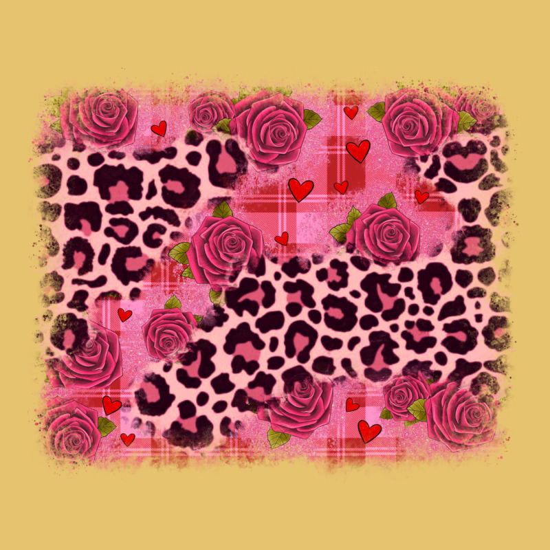 Valentine's Day Roses Leopard Background Premium Sweatshirt by JahusDesignShop | Teevron