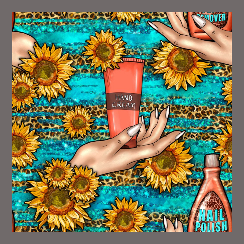 Hand Cream Nail Polish Remover And Sunflowers With Leopard And Glitter Urban Heavy Tee by BundleAndBundleShop | Teevron