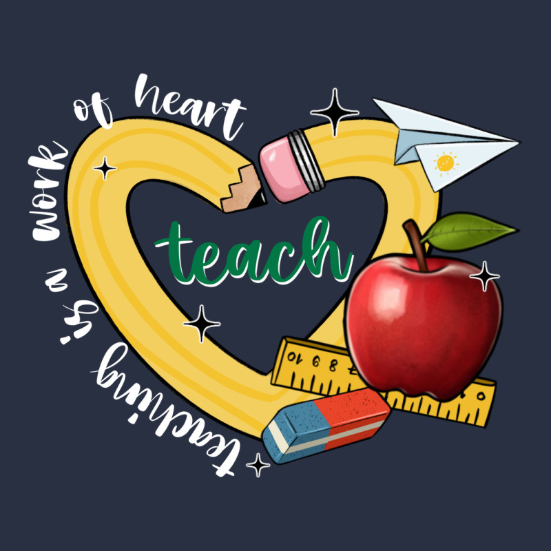 Teaching Is A Work Of Heart Heavyweight Sweatshirt by JahusDesignShop | Teevron