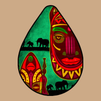 African Masks Teardrop  3 Vintage Hoodie | Teevron