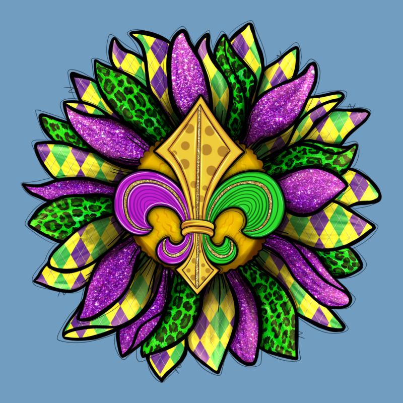 Mardi Gras Sunflower Urban Heavy Tee by BundleAndBundleShop | Teevron
