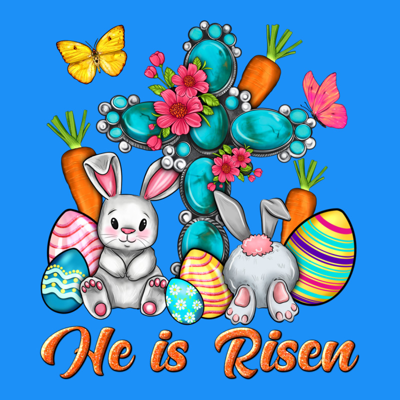 He Is Risen With Cross Easter Day Classic Tee by HowdyJamesFarm | Teevron