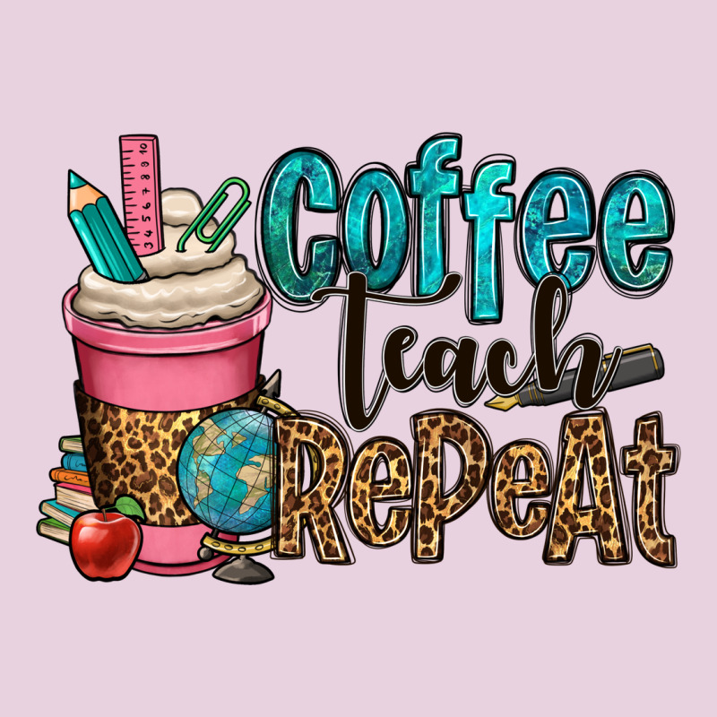 Coffee Teach Repeat Ladies Tee by OliviaCreatesArt | Teevron