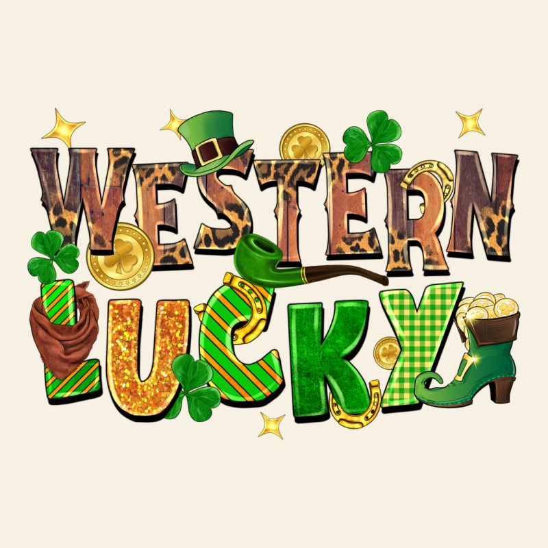 Western Lucky St. Patricks Day Vintage Tee by FaDigitalArtStudio | Teevron