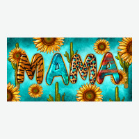 Western Mama With Sunflowers And Cactus Urban Heavy Tee | Teevron