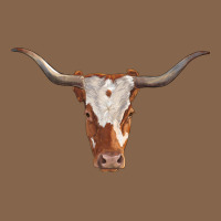 Longhorn Cow Head Premium Tee | Teevron