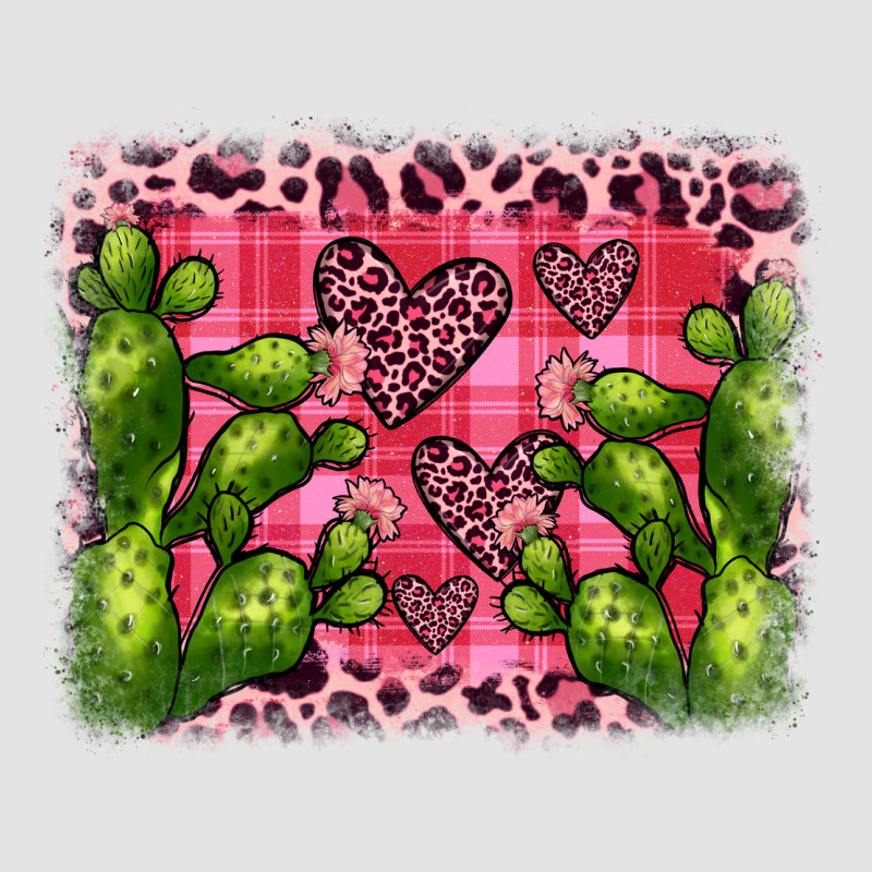 Valentine's Day Cactus Background Premium Sweatshirt by JahusDesignShop | Teevron