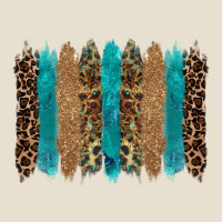 Glitter Turqoise Leopard Tooled Leather Background Urban Hoodie | Teevron
