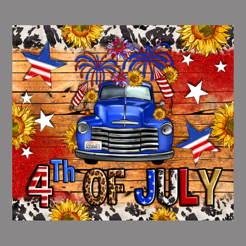 Fourth Of July Truck Vintage Tee by FaDigitalArtStudio | Teevron